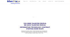 Desktop Screenshot of bluestonestaffing.com